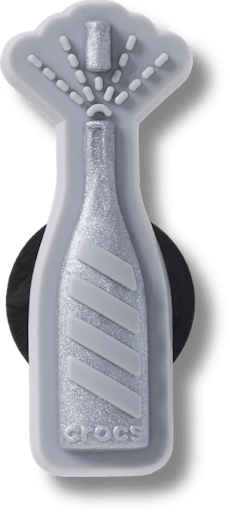 Silver Puffy Champagne Bottle