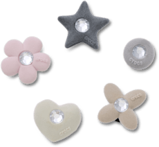 Rhinestone Flocked Shapes 5 Pack
