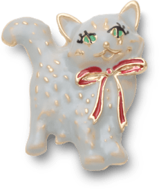 Nostalgic Holiday Kitten