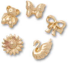 Sandal C Charms Gold Icons 5 Pack