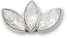 Silver Rhinestone Cluster