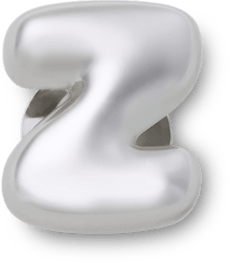 Silver Bubble Letter Z