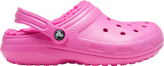 light pink fur lined crocs