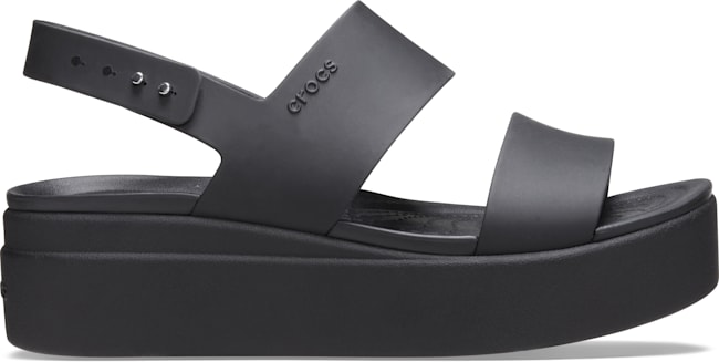 Crocs Women's Black Heeled Sandals Size 9 US Strappy Shoes