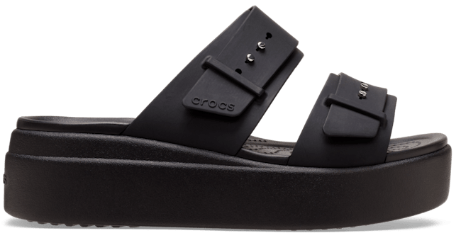 Brooklyn Buckle Low Wedge Sandal