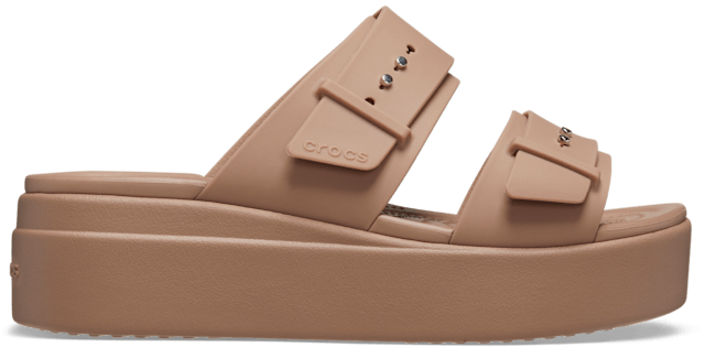 Brooklyn Buckle Low Wedge Sandal