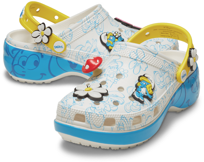Smurfs Platform Clog;