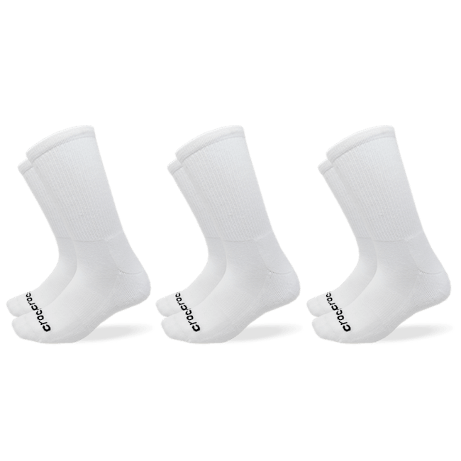 Texture Logo Crew Socks 3PK