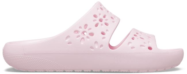 Classic Floral Cutout Sandal;