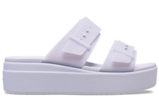 Brooklyn Buckle Frosted Low Wedge;
