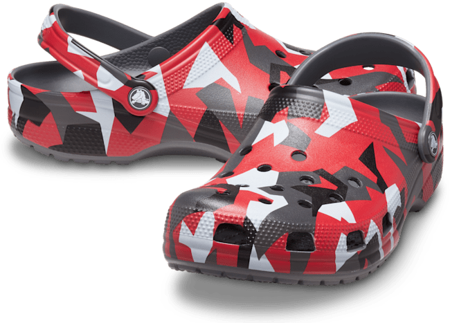 Classic Geo Camo Clog;
