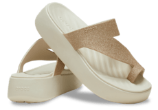 Getaway Platform Glitter Toe Loop;