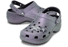 Classic Platform Iridescent Glitter Embellished Clog;