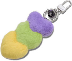 Triple Heart Bag Charm