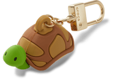 3D Turtle Bag Charm Grn;