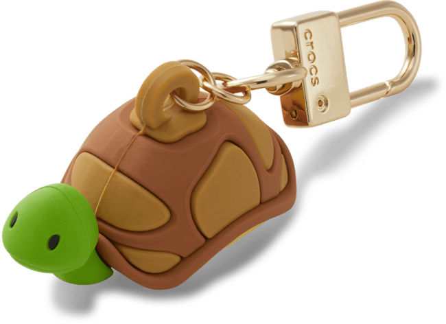 3D Turtle Bag Charm Grn;
