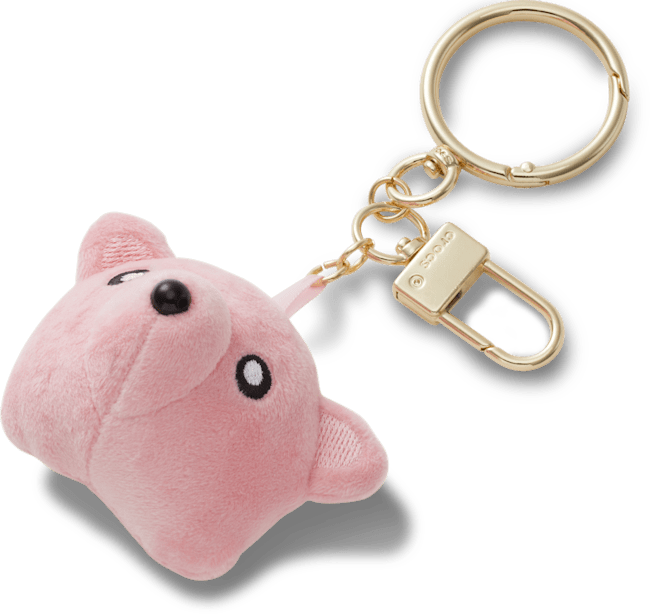 Plush Teddy Face Bag Charm;