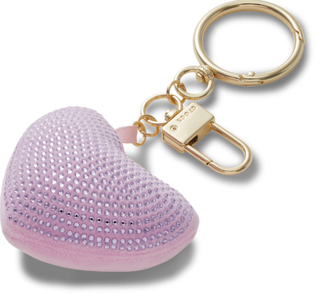 Plush Gem Heart Bag Charm Ppl;