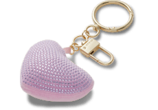 Plush Gem Heart Bag Charm;