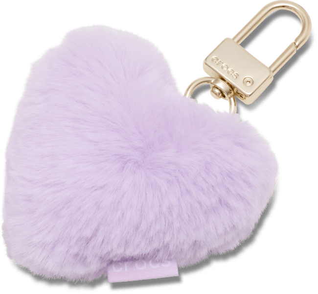 Plush Heart Bag Charm Mlt;