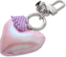 Double Heart Bag Charm