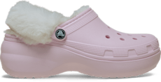 Classic Platform Fuzz Lined Clog