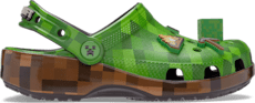 Kids’ Minecraft Green Classic Clog