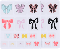 Mixed Bows Shoe Tattoos