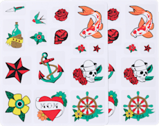 Traditional Art Shoe Tattoos