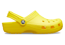 Yellow clearance lined crocs
