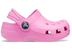 Pink fuzz clearance lined crocs