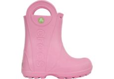 Pink croc wellies clearance
