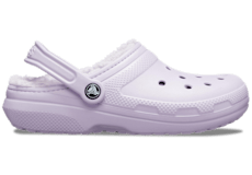 Purple fur clearance lined crocs