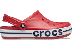 Red crocs sales with fur womens