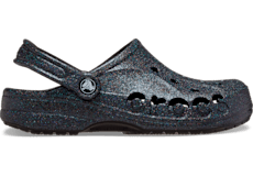 Sparkly best sale black crocs