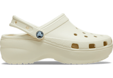 Red platform crocs deals