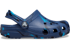 Blue tie dye crocs hot sale