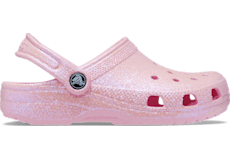 Pink glitter crocs women's discount