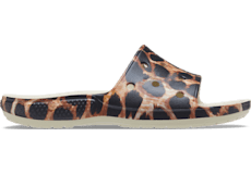 Leopard crocs flip hotsell flops