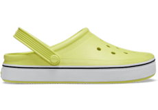 Crocs with fur yellow top