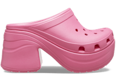 Pink best sale crocs adult
