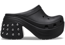 Black platform best sale crocs