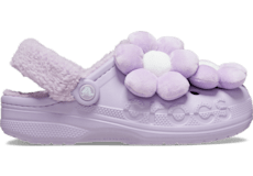 Fuzzy purple crocs store