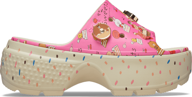 新品未使用！クロックス LINE ライン フレンズ ブラウン 茶 くま 27cm crocs クロックス crocs【メンズ レディース サンダル】Line