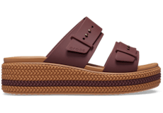 Crocs sandals brown discount