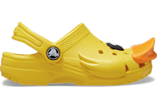 Crocs with fur yellow hot sale