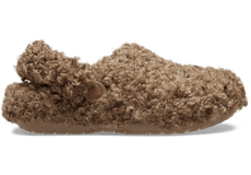 Brown fuzzy crocs new arrivals