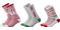 CrocsSocks Kids’ Candy Cane 3-Pack