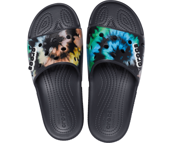 CLASSIC CROCS TIE-DYE GRAPHIC SLIDE