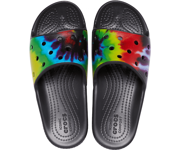 classic crocs iridescent slide